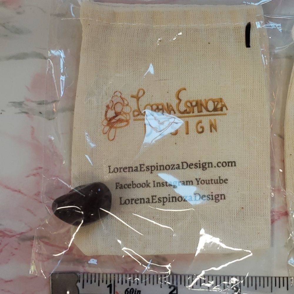 Garnet Tumble stone sealed in package not touched